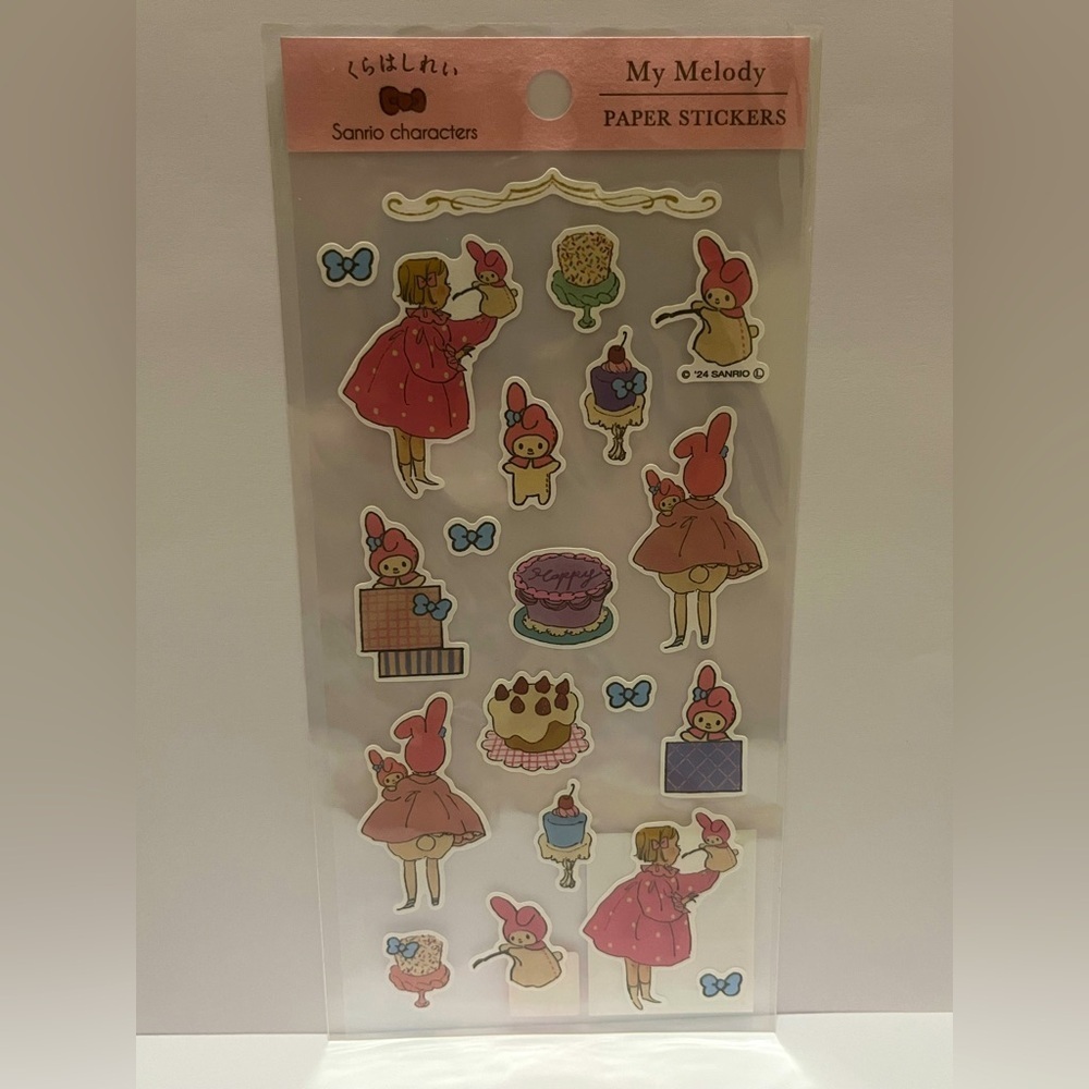 My Melody-Kurahashi Rei Cake Sticker Sheet